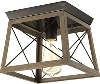 Progress Lighting P350022-020 Briarwood Antique Bronze One-Light Flush Mount,