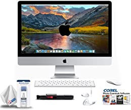 Apple iMac 27-Inch Retina 5K Desktop Renewed (3.2 GHz Intel Core i5, 8GB RAM, 1TB Fusion) MK472LL/A - with 2 Year Extended Warranty + Ear Buds, Corel Software