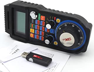 4 Axis 6 Axis USB Mach3 Wireless Handwheel Controller Remote MPG Pendant CNC Handwheel Manual Pulse Generator for CNC Lathe Engraving Milling Machine (WHB04B) (4 Axis)