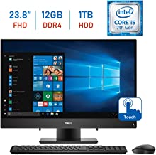 Dell Inspiron 23.8-inch FHD Touchscreen All-in-One Desktop PC, Intel Core i5-7200U GHz, 12GB RAM + 16GB Intel Optane Memory, 1TB HDD, Webcam, HDMI, Bluetooth, Wireless Keyboard & Mouse, Windows 10