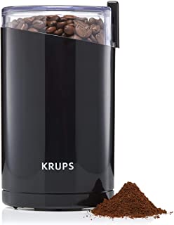 KRUPS F203 Electric Spice and Coffee Grinder with Stainless Steel Blades, 3 oz / 85 g’, Black