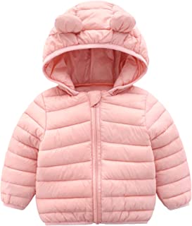 Winter Coats for Kids with Hoods (Padded) Light Puffer Jacket for Baby Boys Girls, Infants, Toddlers
