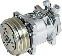 Top Street Performance HC5003C A/C Compressor with Silver Clutch (Chromed V-Belt Sanden 508 R134A Type)