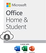 Microsoft Office Home and Student 2019 Download 1 Person Compatible on Windows 10 and Apple macOS