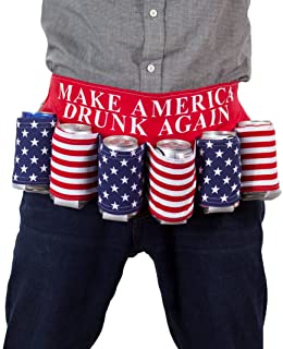 Novelty USA Americana Themed Beverage Holder Beer Belt