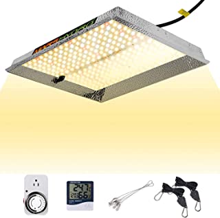 MARS HYDRO TS 1000W Led Grow Light Sunlike Full Spectrum Grow Bulb for Indoor Plant Veg Bloom with Updated LEDs Hydroponic Grow Lamps 3x3ft 4ft LED Grow with Dimmer Thermometer Hygrometer Timer Hanger