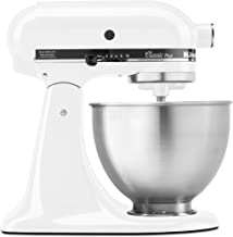 KitchenAid KSM75WH Classic Plus Series 4.5-Quart Tilt-Head Stand Mixer, White