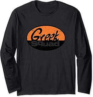 Greek Squad Geek Squad Parody Vintage Long Sleeve T-Shirt