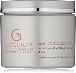 Glycolix Elite Glycolic Acid Exfoliating Treatment Pads, 60 Count