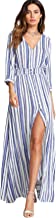 Milumia Women's Button Up Split Floral Print Flowy Party Maxi Dress