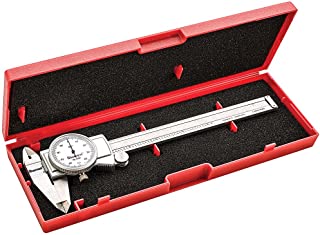 Starrett 3202-6 Dial Caliper, Hardened Stainless Steel, 0-6