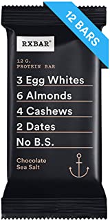 RXBAR, Chocolate Sea Salt, Breakfast Bar,  High Protein Snack, 1.83 Ounce, Pack of 12