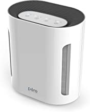 Pure Enrichment True HEPA Purifier-3 Speeds Plus UV-C Air Sanitizer-Eliminates Dust, Pollen Smoke, Household Odors and More - with Whisper-Quiet Operation and Auto Off Timer, 1, White