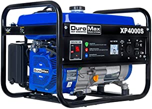 DuroMax XP4000S 7.0 HP Air Cooled OHV Gasoline Powered Portable RV Generator, 4000-watt, Blue