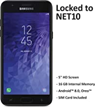 Net10 Samsung Galaxy J3 Orbit 4G LTE Prepaid Cell Phone (Locked) - Black - 16GB - Sim Card Included - CDMA