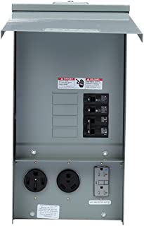 Siemens TL137US Talon Temporary Power Outlet Panel with a 20, 30, and 50-Amp Receptacle Installed, Unmetered