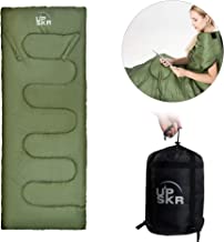 UPSKR Sleeping Bag Lightweight & Waterproof for Adults & Kids Cold Weather, 4 Season Envelope Sleeping Bags Great for Indoor & Outdoor Use Hiking Backpacking Camping Traveling with Compression Sack