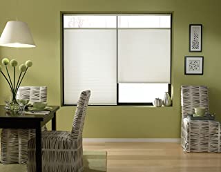Windowsandgarden Cordless Top Down Bottom Up Cellular Honeycomb Shades, 71W x 36H, White, Any Size 19-72 Wide