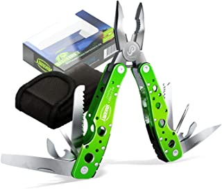 Jakemy 15 in 1 Multitool Portable Folding Pocket Knife Pliers Screwdriver Cutter Stainless Steel Survival Tool
