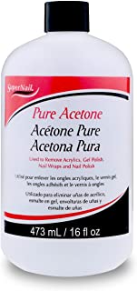 Super Nail Pure Acetone, 16 fl. oz.