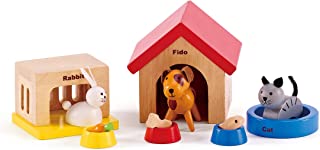 Hape Family Pets Wooden Doll House Animals