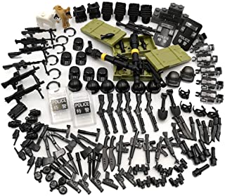 SPRITE WORLD Police Weapons Pack Assault Team - Custom Army Builder Military Battle Brick