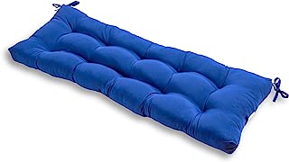 Greendale Home Fashions 51-Inch Indoor/Outdoor Bench Cushion, Marine Blue