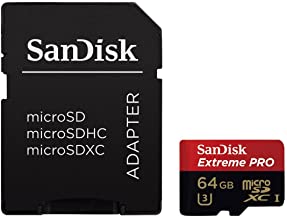 SanDisk Extreme PRO 64GB UHS-I/U3 Micro SDXC Memory Card Speeds Up To 95MB/s With 4K Ultra HD Ready-SDSDQXP-064G-G46A