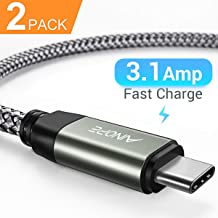 USB-C Cable Fast Charging - 2 Pack / 3.3FT, AINOPE USB-A to USB-C Charger Cable,Durable Braided Armor Cord Compatible Samsung Galaxy Note 9 8 S9 S8 S8 Plus S10 S10 Plus,LG V30,V20,G6,G5