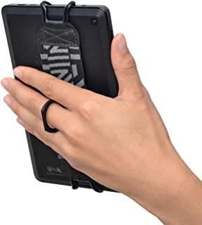 TFY Security Hand Strap with 360 Rotation Metal Ring Finger-Grip Holder & Stand for Fire 7 (2015 Version) / Fire HD 8 (2015 Version) / Fire HD 10.1 (2015 Version)