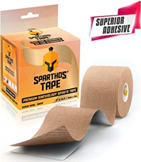Sparthos Kinesiology Tape - Incredible Support for Athletic Sports and Recovery - Free Kinesiology Taping Guide! - Uncut 2 inch x 16.4 feet Roll