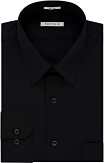 Men's Dress Shirt Regular Fit Poplin Solid