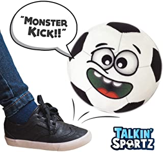 Talkin' Sports, Hilariously Interactive Toy Soccer Ball with Music and Sound FX, Gift for Soccer Loving Toddlers, Girls & Boys Ages 2 3 4 5 6 Years Old by Move2Play