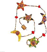 Mango Gifts Handmade Star N Moon Indian Door Hanging Mobile String Decoration 120cm