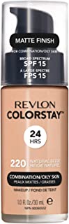 Revlon Colorstay Liquid Foundation For Combination/Oily Skin, Spf 15 Natural Beige, 1 Fl Oz