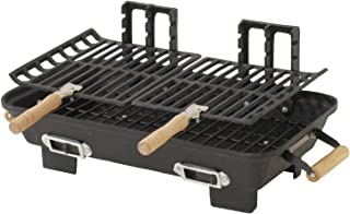 Marsh Allen 30052AMZ Kay Home Product's Cast Iron Hibachi Charcoal Grill, 10 by 18-Inch