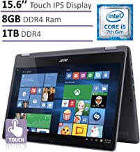 Acer Aspire R5 2-in-1 Convertible 15.6 FHD IPS Touchscreen Laptop(2017 Model), Intel Core i5-7200U 2.5GHz, 8GB DDR4 Memory, 1TB HDD, Backlit Keyboard, HDMI, Bluetooth, WiFi, Windows 10