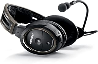 Bose A20 Aviation Headset with Standard Dual Plug Cable, Black