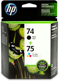 HP 74 | 2 Ink Cartridges | Black, Tri-color | CB335WN, CB337WN