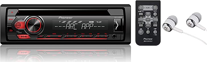 Pioneer Single DIN In-Dash CD/CD-R/RW, MP3/WMA/WAV AM/FM Front USB/Auxiliary Input MIXTRAX and ARC Support Car Stereo Receiver Detachable face plate / FREE ALPHASONIK EARBUDS