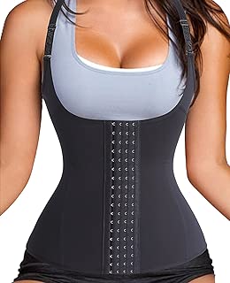 Waist Trainer Corset Vest for Weight Loss Sport Body Shaper Workout Underbust Cincher Steel Boned Tummy Tank