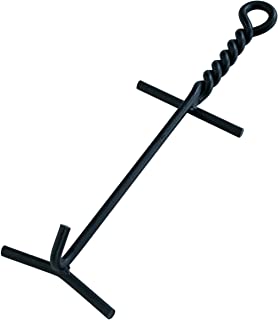 Lodge Camp Dutch Oven Lid Lifter. Black 9 MM Bar Stock for Lifting and Carrying Dutch Ovens. (Black Finish)