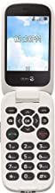 Doro (7050TL) Flip Easy-to-Use Cell Phone for Seniors by Tracfone (White/Black) (Multi color)