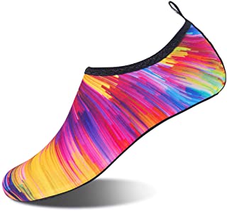 Womens and Mens Kids Water Shoes Barefoot Quick-Dry Aqua Socks for Beach Swim Surf Yoga Exercise