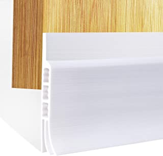 fowong Under Door Sweep Door Draft Stopper Weather Stripping Door Bottom Seal Strip,2 inch Wide X 39 inch Long, White (Upgrade)
