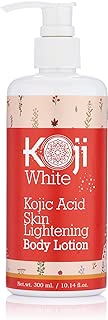 Pure Kojic Acid Skin Lightening Body Lotion – Natural Moisturizer & Uneven Skin Tone For Reduce Wrinkles, Acne Scars & Dark Spot, 10 Ounce Bottle (1 Bottle)