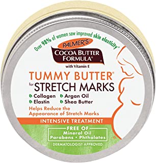 Palmer's Cocoa Butter Formula Tummy Butter Balm for Stretch Marks & Pregnancy Skin Care | 4.4 Ounces (Pack of 3)