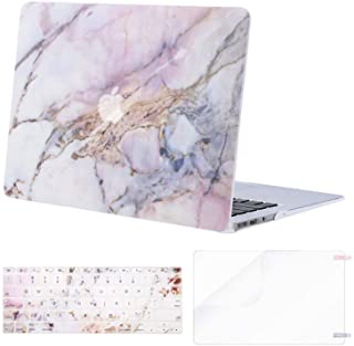 MOSISO MacBook Air 13 inch Case (A1369 & A1466, Older Version 2010-2017 Release), Plastic Pattern Hard Case&Keyboard Cover&Screen Protector Only Compatible with MacBook Air 13, Colorful Marble