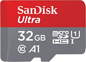 SanDisk 32GB Ultra microSDHC UHS-I Memory Card with Adapter - 98MB/s, C10, U1, Full HD, A1, Micro SD Card - SDSQUAR-032G-GN6MA