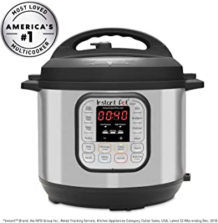 Instant Pot DUO60 6 Qt 7-in-1 Multi-Use Programmable Pressure Cooker, Slow Cooker, Rice Cooker, Steamer, Sauté, Yogurt Maker and Warmer